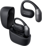 Panasonic Open Ear Wireless Earbuds, Wireless Bluetooth Headphones with Ear Hook, ENC Microphone for Calls, Multipoint Connection, IPX4 Water Resistance, 25H Total Battery, USB-C - RB-F10D-K