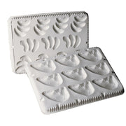 Culinary Puree Polypropylene 17 x 11" Mold by HUBERT – 17.0 liters, Plastic, White, Model APRICOT HALVES