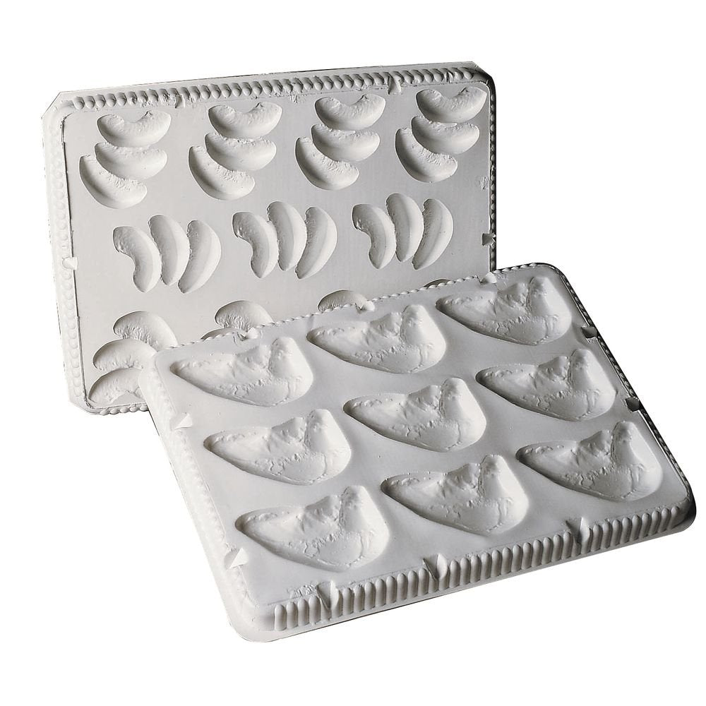 Culinary Puree Polypropylene 17 x 11" Mold by HUBERT – 17.0 liters, Plastic, White, Model APRICOT HALVES