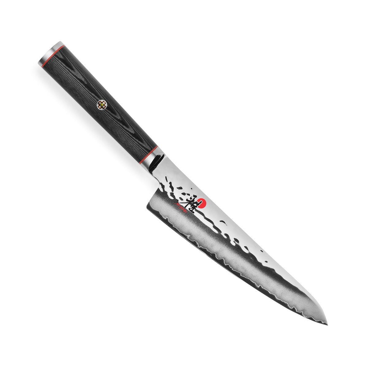 Mizu SG2 5.5" Prep Knife by MIYABI – 5.5", Premium SG2 Micro-Carbide Stainless Steel, Black & Stainless Steel, Model 1012476