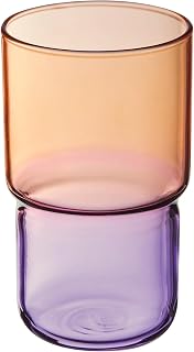 Luminarc Candy Mix Collection - 6 x 32cl Coloured Water Glasses - Berlingot Model - Made in France - Reinforced Packaging