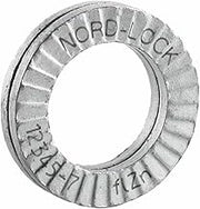 Wedge Locking Washer, Carbon Steel, Zinc Flake Coated, M8 (5/16"), 200 Pack