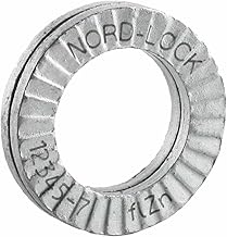 Wedge Locking Washer, Carbon Steel, Zinc Flake Coated, M8 (5/16"), 200 Pack