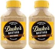 DUKE'S Spicy Ground Mustard, 9.5 Ounce (Pack of 2)