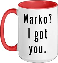 Marko? I.Got.You. Ceramic Mug, Red/White, 15oz