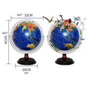 11. 8 Inch with Stand 3D Embossed 720° Rotating Globe Educational...(World Globe) by xdgFHsy – One Size, Resin, World Globe, Model xdgFHsy
