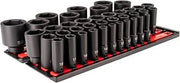 TEKTON 1/2 Inch Drive Impact Socket Set, 39-Piece | SID92113