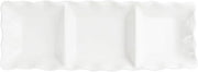 American Atelier Ruffle 3 Section Server, White