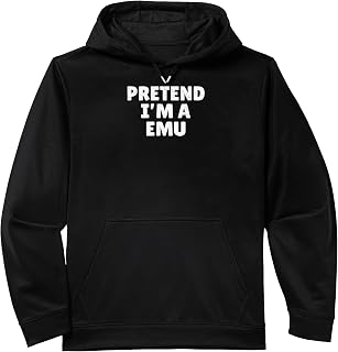 Easy Lazy Halloween Costume, Pretend I'm A Emu Performance Hoodie