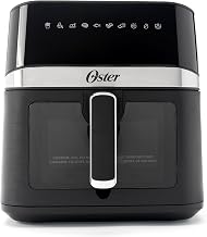 Oster 6 Quart Digital Air Fryer with Window, Large Capacity Airfryer for Easy Cooking