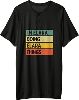 I'm Elara Doing Elara Things Funny Personalized Quote Adult & Youth Baseball Jersey