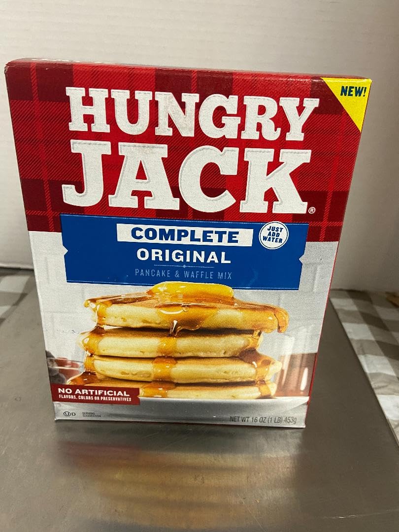 Orginal Pancake + Waffle Mix (4 packs 16 oz) by Hungry Jack – Pack of 4