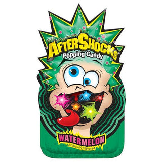 Aftershocks Watermelon Popping Candy - 24 per pack - 8 packs per case by The Foreign Candy Company, Inc. – Pack of 24