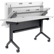 Flip-Top Training Table by Global Industrial – Laminate, Gray, Model 695219