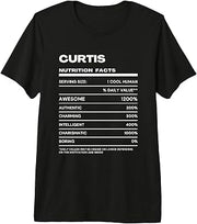 Curtis Nutrition Facts Name Premium Tri-Blend T-Shirt