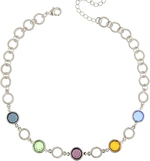 1928 Jewelry Genuine Austrian Channel Necklace for Women 16" + 3" Extender