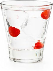 Libbey 15710 Endeavor Stacking DuraTuff Rocks Glass Set, 9 oz, Clear Drinking Glass Set of 12, Modern Stacking Glasses for Cocktails and Fine Liquors