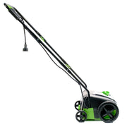 12-Amp 12-Inch Corded Electric Lawn Dethatcher by Earthwise – 12-Inch, 12-Amp, Metal, Black/Green, Model DT71212