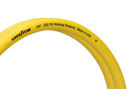 6' x 3/8" Rubber Whip Hose Yellow 250 PSI by Goodyear – 3/8 in. by 6 ft. 250 PSI, Rubber, Yellow, Model 46511