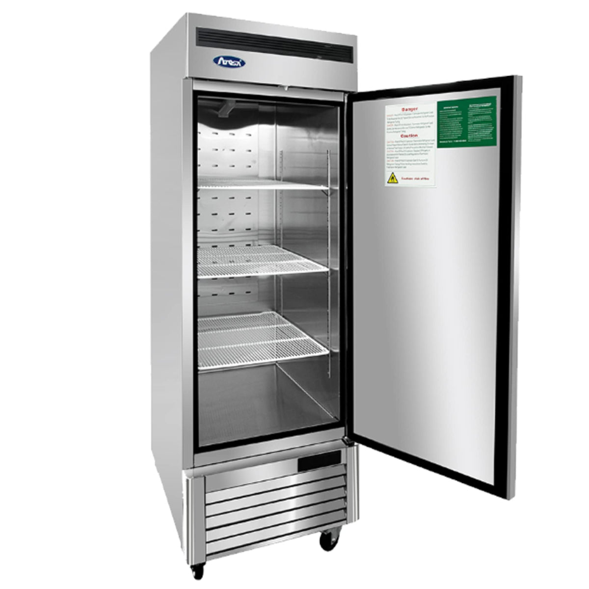 USA Refrigerator by Atosa – 27-Inch, 19.1 cubic_feet, Stainless Steel, Silver, Model MBF8505GR
