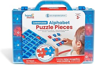 hand2mind Lowercase Alphabet Puzzle Pieces, Ages 3+