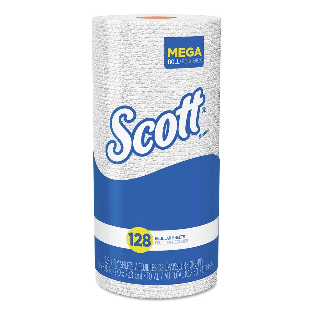 Scott 41482 11 in. x 8.75 in. Kitchen Roll Towels (128/Roll 20 Rolls/Carton)