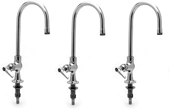 T&S Brass B-0305 Deck Mount Single Pantry Faucet with Rigid Gooseneck and Stream Regulator (Pack of 3)