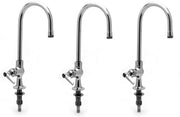 B-0305 Deck Mount Single Pantry Faucet with Rigid Gooseneck and Stream Regulator (Pack of 3) by T&S Brass – Pack of 3, Brass