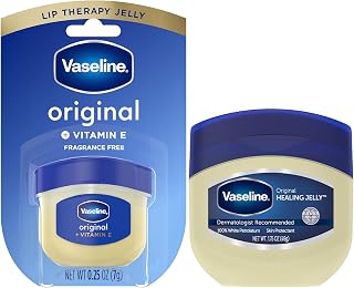 Vaseline Healing Jelly For Dry Skin and Eczema Relief Original 100% Pure Petroleum Jelly 1.75 Ounce (Pack of 1)