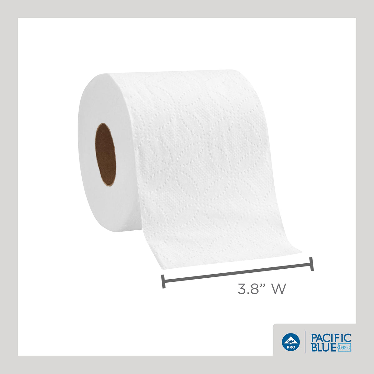 Pacific Blue Basic 2-Ply Embossed Toilet Paper by Georgia-Pacific – 80 Count (Pack of 1), Paper, White, Pack of 80, Model 4005262