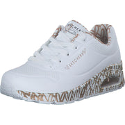 Street Womens by Skechers – 6.5, Faux Leather, White/Rose Gold New, Model 155506 WTRG