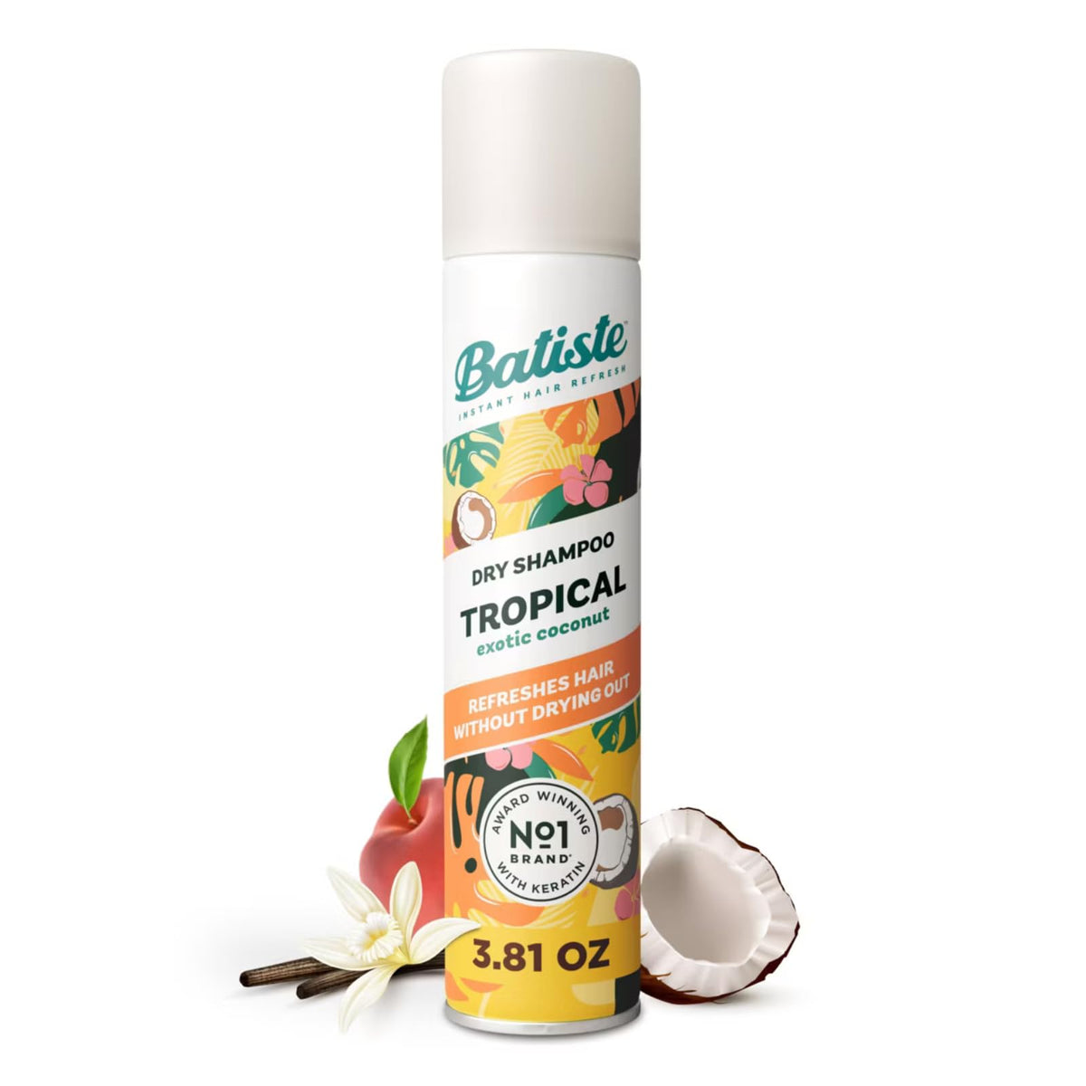 Batiste Tropical / 4.3 Ounce (Pack of 3) / 1 Dry Shampoos