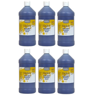 Little Masters Washable Tempera Paint by Handy Art – 32 ounces, Model RPC213740-6