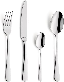 Amefa 16-Piece Modern Austin Flatware Set, Silver