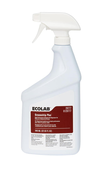 Greasestrip Plus Degreaser- 32 FL OZ by Ecolab – 32 Fl Oz (Pack of 1), Model 6129777