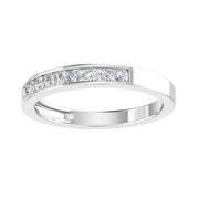 1/4ctw Diamond Channel Wedding Band in 10k White Gold (G-H by Sk Jewel,Inc – 7.5, Gold,10k White Gold, White, Model LDCH025 10k WG z7.5