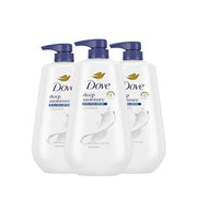 Dove 30.6 Fl Oz (Pack of 3) / White / 3 Body Washes