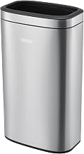 Global Industrial 8 Gallon Stainless Steel Slim Open Top Receptacle