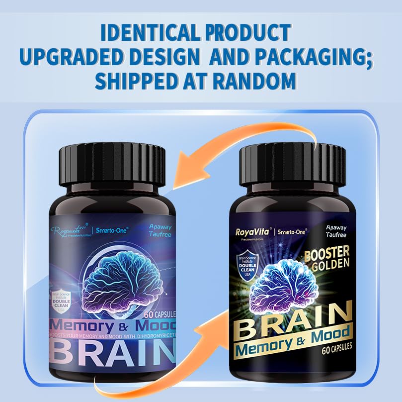 Smarto-One Brain Nutrition Proprietary Blend(DHMP) Nootropic Brain Supplement for Memory by RoyaVita – 120 Count (Pack of 2)