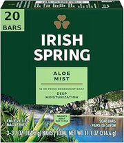 Irish Spring Aloe Bar Soap 3.75 Oz-pack of 20 Bars