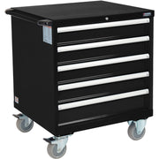 Mobile Modular Drawer Cabinet by Global Industrial – Alloy Steel, Black, Model 298447BK