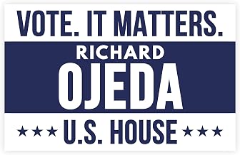 Richard Ojeda For Us House 2026 Poster Election Matters Vote Race November Three Colored