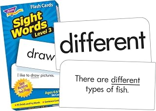 Trend Enterprises Sight Words Level 3 Skill Drill Flash Cards, Dolch and Fry Words, Sentence Context, Great for Skill Building and Test Prep, 96 Cards Included, for Ages 8 and Up