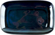 G.E.T. CS-117-CSB Melamine Rectangular Serving Platter, 12" x 7.5", Blue (Set of 12)