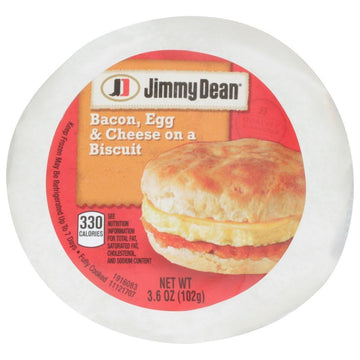 Bacon, Egg and Cheese Sandwich Biscuit, 3.6 Ounce -- 12 per case. by Jimmy Dean – 12/Case, Pack of 12