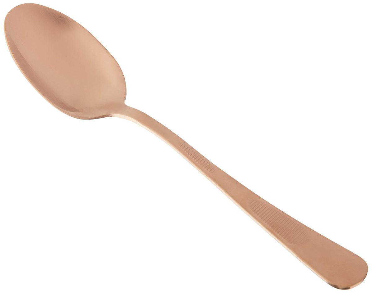 Mercer Culinary Solid Bowl - 7 7/8" / Rose Gold / 7-7/8" Soup Spoons