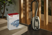 GN Vacuum Cleaner Bags by Miele – 1-Pack Standard, 5.45 quarts, Rubber, White With Blue Collar, Model 12618920