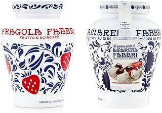 Large Amarena Fabbri Wild Cherries & Fabbri Strawberries Combo, 21oz each