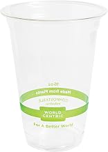 World Centric Compostable Clear Cold Cups, 16 Oz (Pack of 100) | PLA Beverage Cup Made from Plants and Minerals, Sustainable, Strong, Perfect for Iced Coffee, Iced Tea & Smoothies