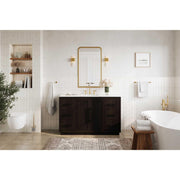 Elegant Kitchen and Bath 54" Single Bathroom Vanity in Chocolate Oak by Elegant Lighting – Wood, Chocolate Oak, Model 5607839